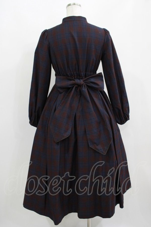 画像3: Maison de FLEUR Petite Robe canone / ニナのお茶会ワンピース S Bordeaux H-25-04-16-024-EL-OP-NS-ZH (3)