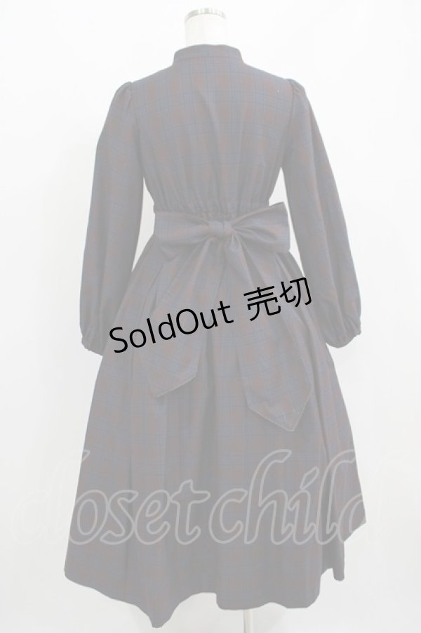 画像3: Maison de FLEUR Petite Robe canone / ニナのお茶会ワンピース S Bordeaux H-25-04-16-024-EL-OP-NS-ZH (3)