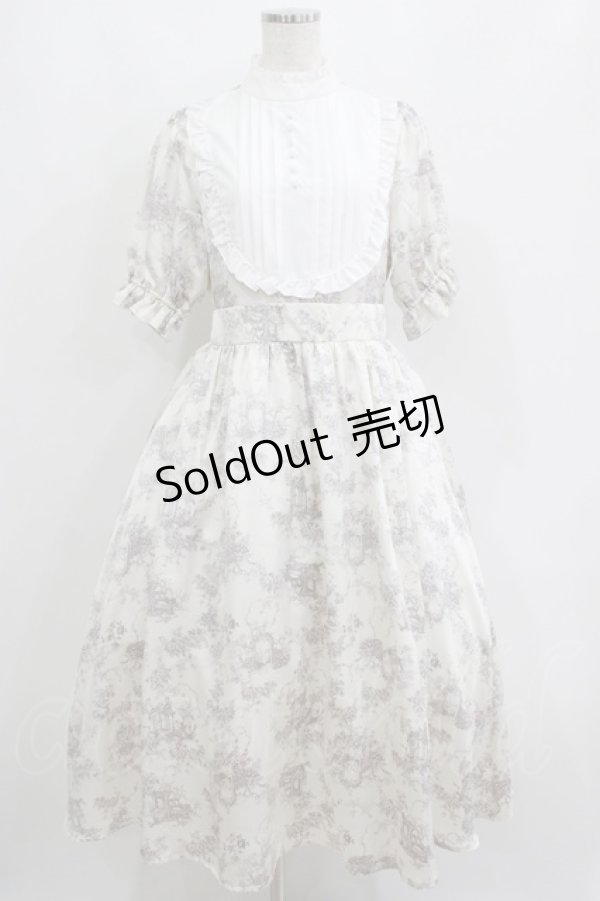 画像1: m petit by misako / AM*トワルドジュイワンピース M オフ H-25-04-16-026-LO-OP-NS-ZH (1)