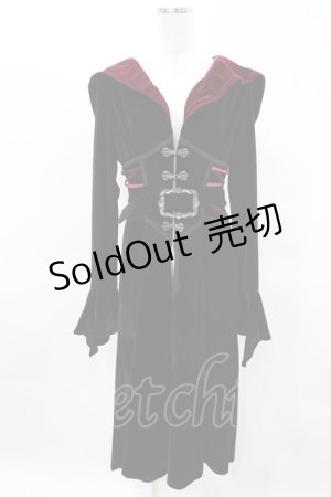 画像: DARK IN LOVE / ベルベットロングローブマント S ブラック H-25-04-17-001-PU-JA-KB-ZT244