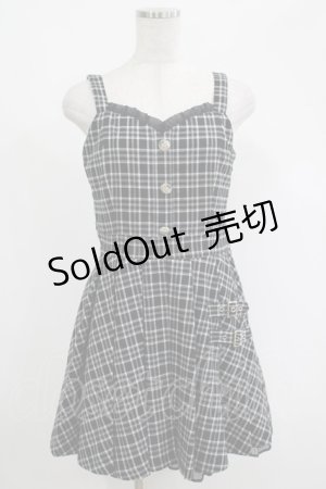 画像: Ank Rouge / チェックプリーツジャンパースカート M ブラック H-25-04-17-1035-CA-OP-NS-ZH