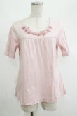 画像1: PINK HOUSE / ドットチュールフラワートップス Free ピンク H-25-04-17-1049-LO-TO-NS-ZH (1)