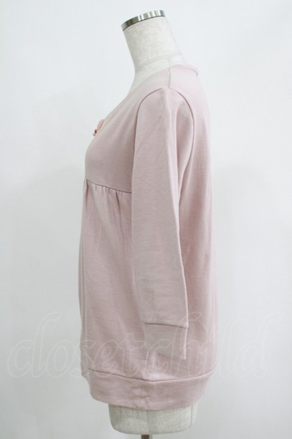 画像2: PINK HOUSE / フラワーモチーフトップス L ピンク H-25-04-17-1052-LO-TO-NS-ZH (2)
