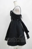 画像2: Angelic Pretty / レースアップ裾フリルジャンパースカート Free ブラック H-25-04-17-1005-AP-OP-NS-ZH (2)