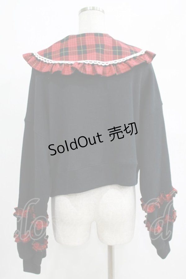 画像3: Angelic Pretty / タータンチェックレッスン付け襟プルオーバー Free ブラック H-25-04-17-1054-AP-TO-NS-ZH (3)
