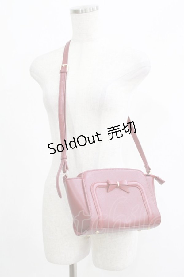 画像1: m petit by misako / AMリボンヨコショルダーバッグ  レッド H-25-04-17-1058-LO-BG-NS-ZH (1)