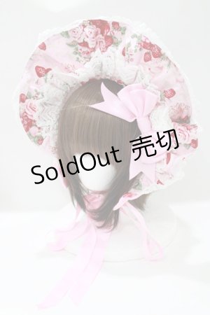 画像: BABY,THE STARS SHINE BRIGHT / シュガーブーケ〜永遠の乙女の憧れ〜柄ボンネット  ピンク H-25-04-17-1075-BA-AC-NS-ZH