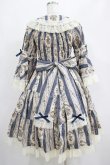 画像3: metamorphose / アンティークブーケ姫袖ワンピース サイズ1 クラシックブルー H-25-04-17-1001-ME-OP-NS-ZH (3)
