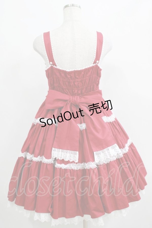 画像3: Angelic Pretty / 肩リボンジャンパースカート Free ワイン H-25-04-17-1008-AP-OP-NS-ZH (3)