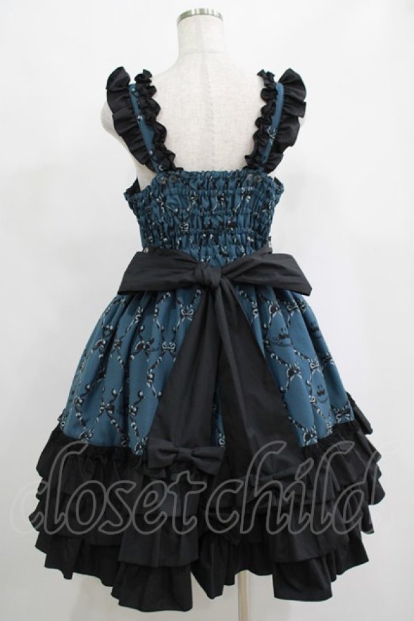 画像3: metamorphose / Dressy Ribbon フリルジャンパースカート サイズ1 グリーン H-25-04-17-1013-ME-OP-NS-ZH (3)