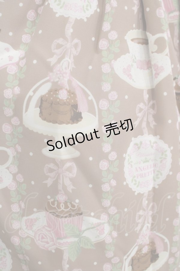 画像4: Angelic Pretty / Chocolate Teatimeワンピース Free ブラウン H-25-04-17-1002-AP-OP-NS-ZH (4)