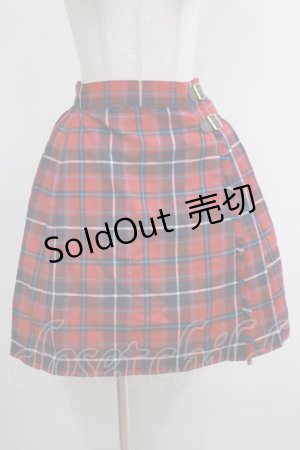 画像: Fi.n.t / チェック柄プリーツスカート Free RED H-25-04-17-1023-CA-SK-NS-ZH
