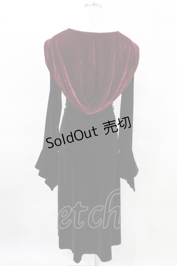 画像2: DARK IN LOVE / ベルベットロングローブマント S ブラック H-25-04-17-001-PU-JA-KB-ZT244 (2)