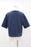 画像2: Jane Marple Dans Le Salon / Theme print side zip T-shirt  navy H-25-04-18-045-JM-TO-KB-ZH (2)