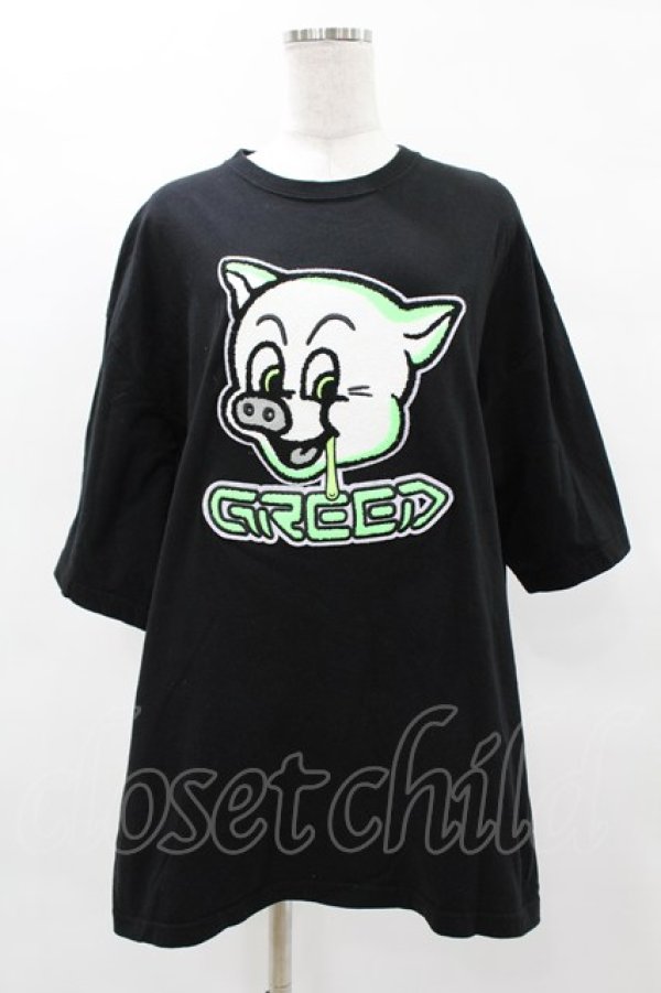 画像1: MILKBOY / GREED TEE  ブラック H-25-04-18-053-MB-TO-KB-ZH (1)