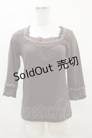画像: axes femme / ストーン使いプルオーバー M ブラウン H-25-04-18-1046-AX-TO-NS-ZH