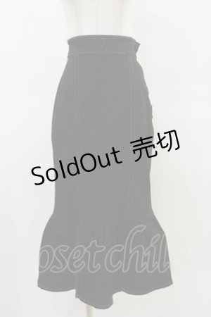画像: EATME / BACKリボンマーメイドスカート S ブラック H-25-04-18-1054-LO-SK-NS-ZH