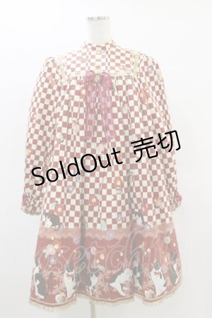 画像: metamorphose / まどろみの浪漫Aラインワンピース Free えんじ H-25-04-18-1065-ME-OP-NS-ZH
