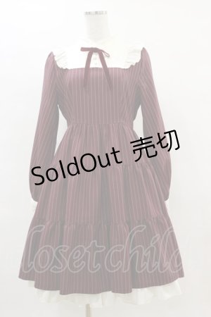 画像: axes femme / ティアード切替ミニ丈ワンピース M ボルドー H-25-04-18-1068-AX-OP-NS-ZH