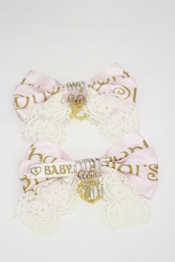 画像2: BABY,THE STARS SHINE BRIGHT / BABYロゴリボンコーム  ピンク H-25-04-18-1009-BA-AC-NS-ZH (2)