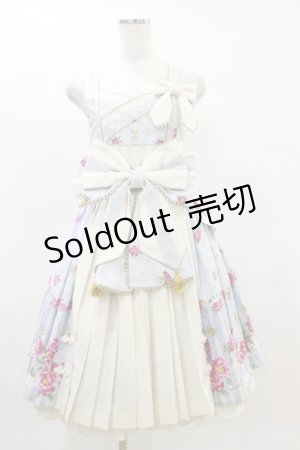 画像: metamorphose / 風花のゆきうさぎプリーツジャンパースカート Free サックス H-25-04-18-1077-ME-OP-NS-ZH