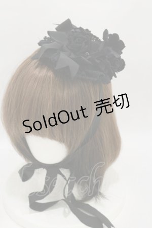 画像: BABY,THE STARS SHINE BRIGHT / ローズガーデンヘッドドレス  ブラック H-25-04-18-1011-BA-AC-NS-ZH