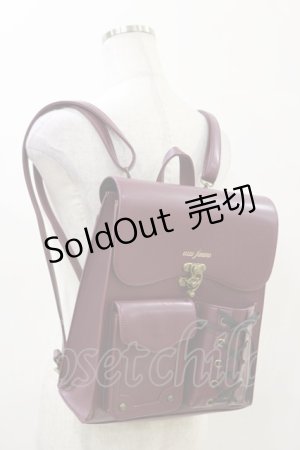 画像: axes femme / デザインポケットサッチェル  ボルドー H-25-04-18-1019-AX-BG-NS-ZH