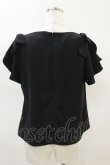 画像2: an another angelus / ラッフルスリーブリボントップス Free BLACK H-25-04-18-1027-CA-TO-NS-ZH (2)