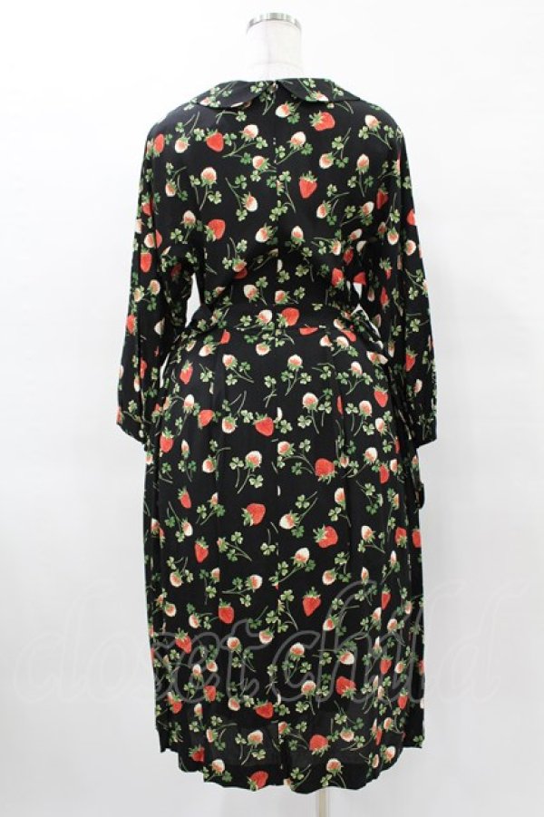 画像2: Jane Marple / Fortune gardeｎ side ribbon dress M ブラック H-25-04-18-008-JM-OP-ET-ZH (2)