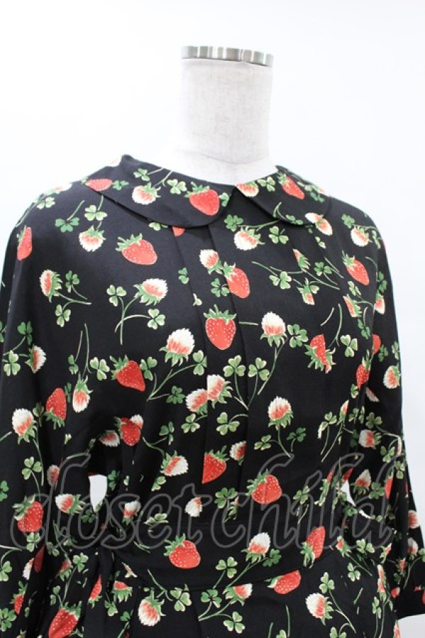 画像4: Jane Marple / Fortune gardeｎ side ribbon dress M ブラック H-25-04-18-008-JM-OP-ET-ZH (4)