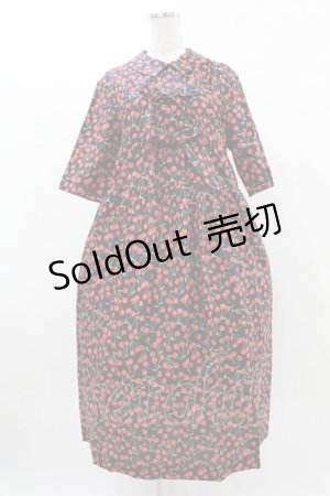 画像: Jane Marple Dans Le Salon / Falling cherriesダブルリボンドレス  ネイビー H-25-04-18-009-JM-OP-KB-ZH