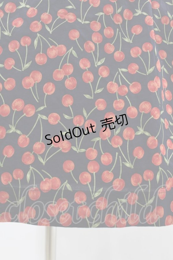 画像5: Jane Marple Dans Le Salon / Falling cherriesダブルリボンドレス  ネイビー H-25-04-18-009-JM-OP-KB-ZH (5)