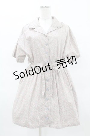 画像: merry jenny / flower 2wayトレンチワンピース  グレー H-25-04-18-023-LO-OP-KB-ZH