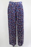 画像1: Jane Marple Dans Le Salon / Dance with roses dress pants  ネイビー H-25-04-19-028-JM-PA-KB-ZH (1)