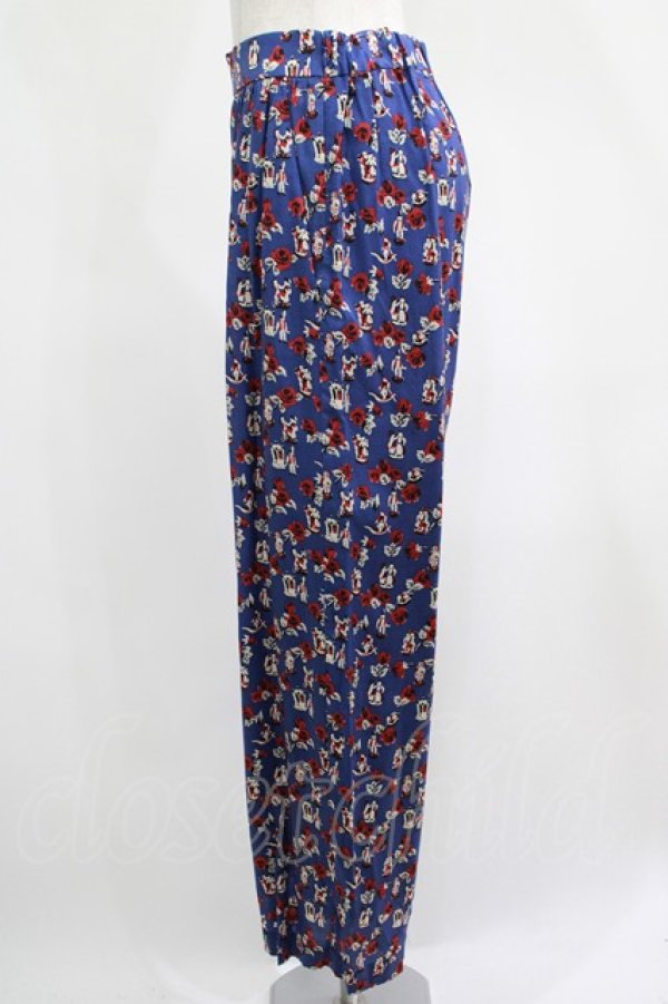 画像2: Jane Marple Dans Le Salon / Dance with roses dress pants  ネイビー H-25-04-19-028-JM-PA-KB-ZH (2)