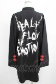 画像3: REFLEM / ショルダーZIPチャイナシャツ  黒×赤 H-25-04-19-036-PU-BL-KB-ZH (3)