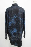 画像3: NieR Clothing / プリントロングシャツ  黒×青 H-25-04-19-038-PU-BL-KB-ZH (3)