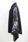 画像2: NieR Clothing / 着物風袖シャツ  黒 H-25-04-19-039-PU-BL-KB-ZH (2)