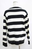 画像3: Candy Stripper / HIDE BUNNY BORDER KNIT  ホワイト×ブラック H-25-04-19-042-PU-TO-KB-ZT103 (3)