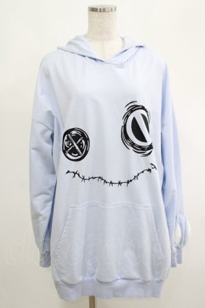 画像: NieR Clothing / うさ耳フードプルパーカー  サックス H-25-04-19-052-PU-TO-KB-ZH