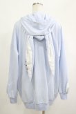 画像3: NieR Clothing / うさ耳フードプルパーカー  サックス H-25-04-19-052-PU-TO-KB-ZH (3)