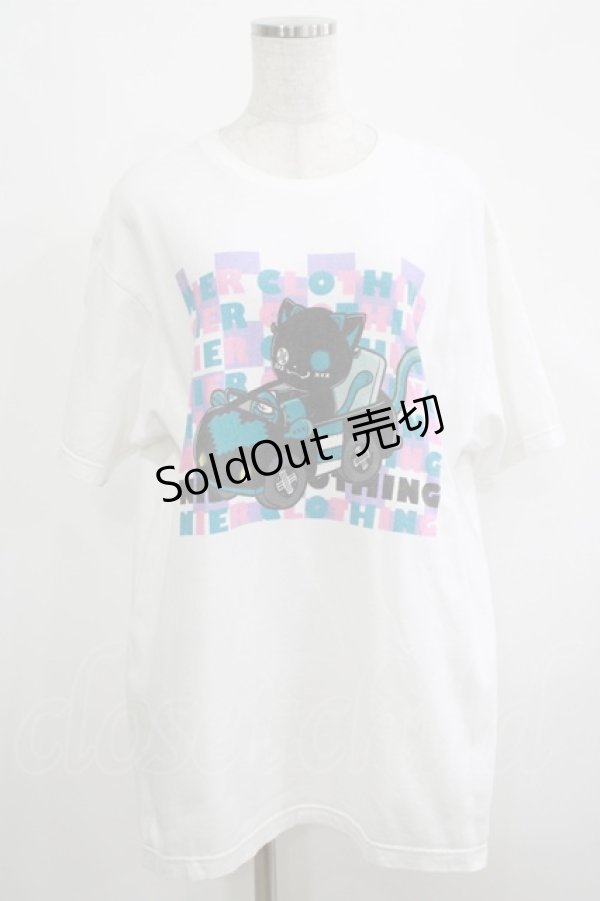 画像1: NieR Clothing / プリントCOTTON CUTSEW XL 白 H-25-04-19-054-PU-TO-KB-ZH (1)