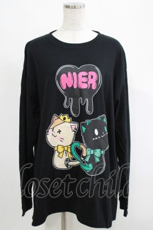 画像: NieR Clothing / プリントSWEAT  XL 黒 H-25-04-19-055-PU-TO-KB-ZH
