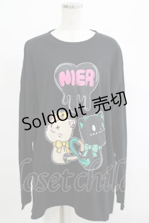 画像: NieR Clothing / プリントSWEAT  XL 黒 H-25-04-19-055-PU-TO-KB-ZH