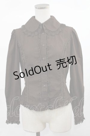 画像: Innocent World / チュールレースプレーンブラウス S ブラウン H-25-04-19-1038-IW-BL-NS-ZH