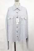 画像1: Ank Rouge / バックプリントゆるシャツ M グレー H-25-04-19-1042-CA-BL-NS-ZH (1)
