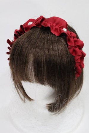 画像: m petit by misako / AMPLカチューシャ  レッド H-25-04-19-1010-LO-AC-YZ-ZH