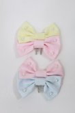 画像1: Angelic Pretty / カラフルツインコーム  ピンク/サックス/イエロー H-25-04-19-1014-AP-AC-NS-ZH (1)