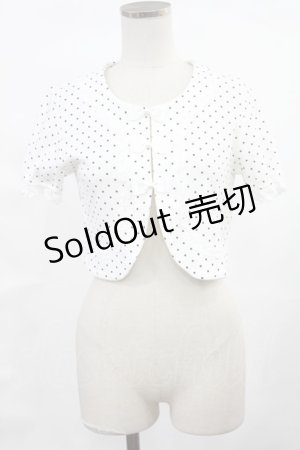 画像: Innocent World / 水玉ボレロ Free オフ/ブラック H-25-04-19-1037-IW-TO-NS-ZH