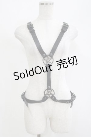 画像: KILL STAR / Alexis PentaGram Harness  黒 H-25-04-19-068-SL-ZA-KB-ZH